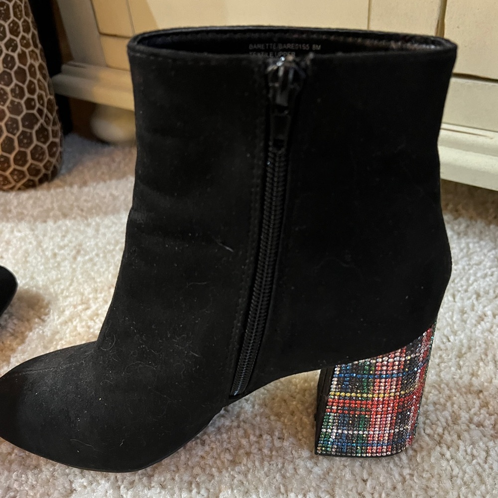 Faux Suede Booties Size 8
